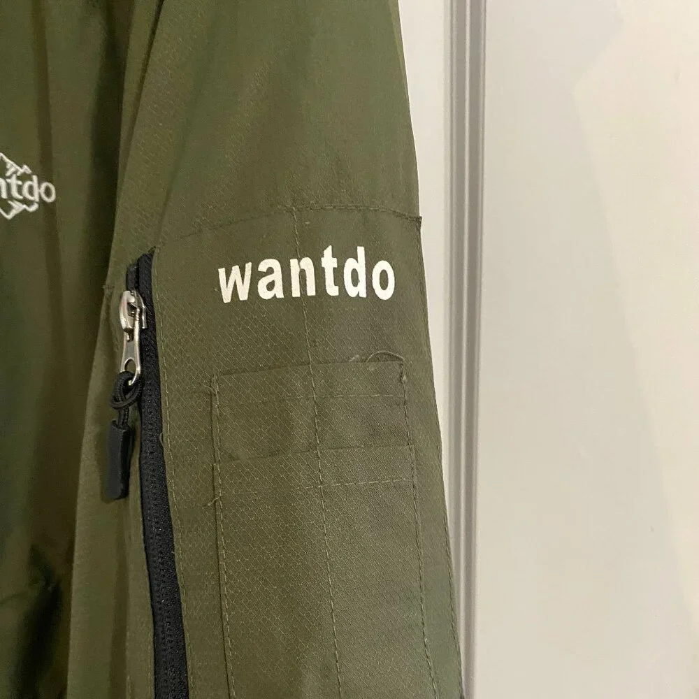 Wantdo Winter Fleece Lined Coat Ski Olive Green